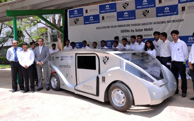 Manipal University & Tata Power Solar unveils solar car